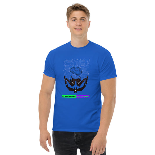 AI and Aliens Never Die T-shirt